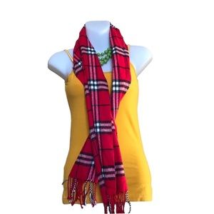 Red Plaid Royal Rossi Scarf 🧣